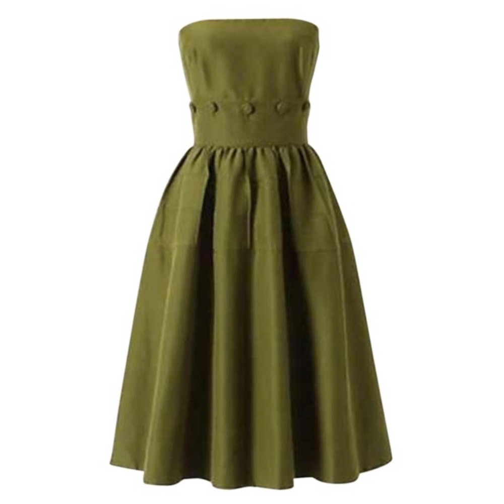 Anthropologie Maeve Green Dress